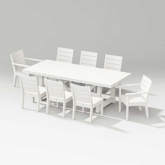 Latitude 9-piece A-frame Table Dining Set