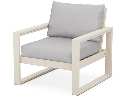 POLYWOOD® EDGE Club Chair in Sand / Granite