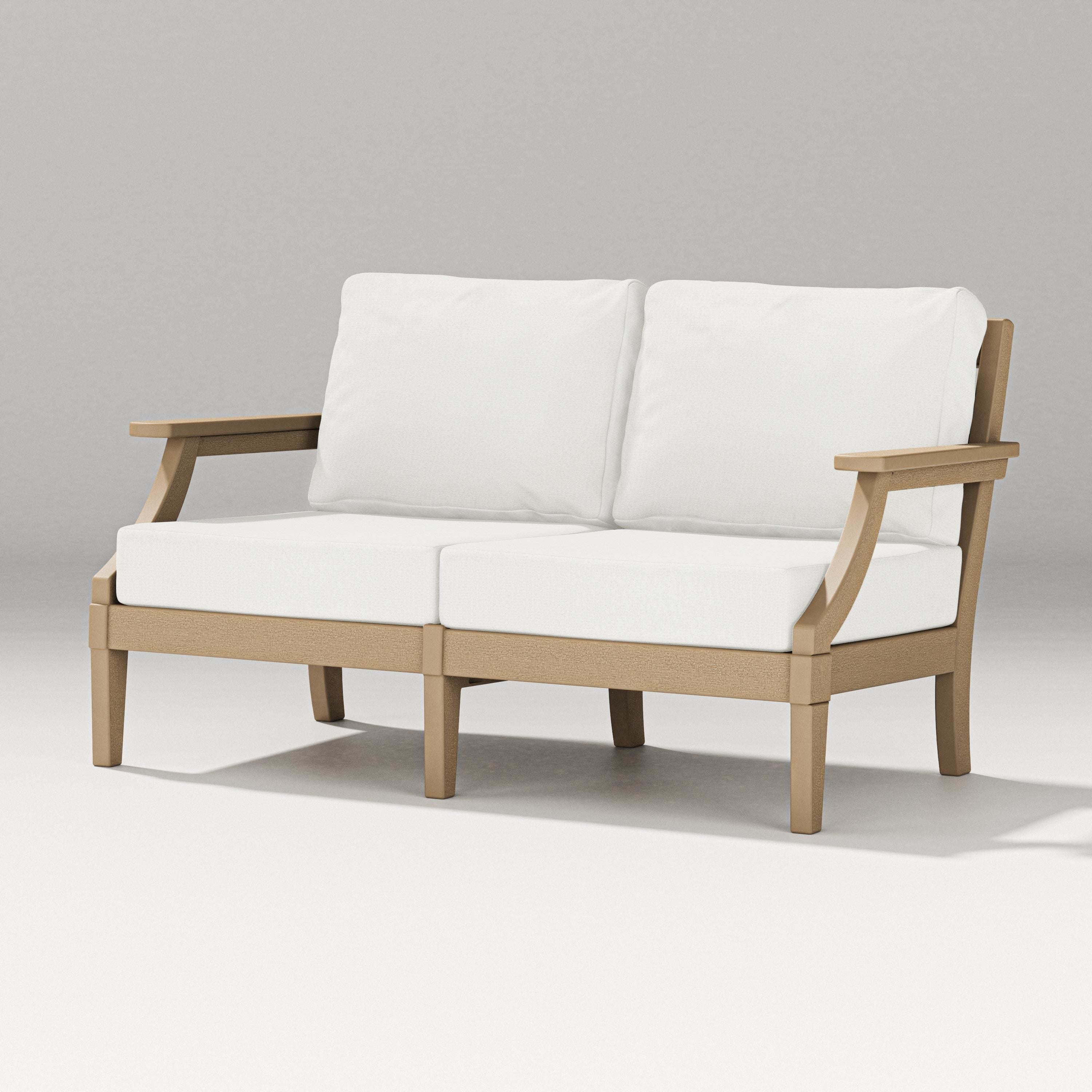 PW Designer Series Estate Loveseat in Vintage Sahara / Natural Linen