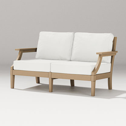 PW Designer Series Estate Loveseat in Vintage Sahara / Natural Linen