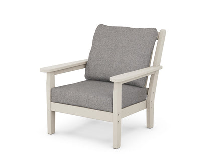 POLYWOOD® Chippendale Deep Seating Chair in Sand / Grey Mist
