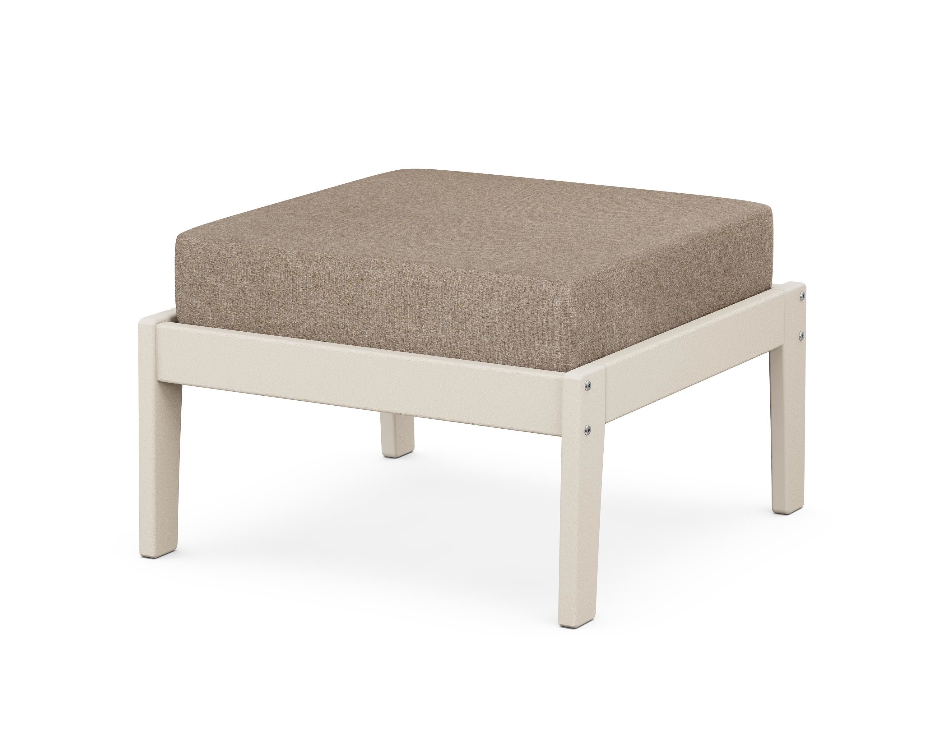 Unbranded Deep Seating Ottoman in Sand / Spiced Burlap
