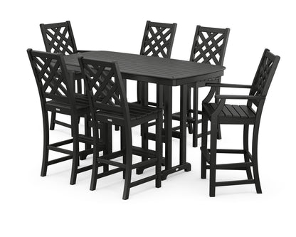 Country Living Wovendale 7-Piece Bar Set in Black
