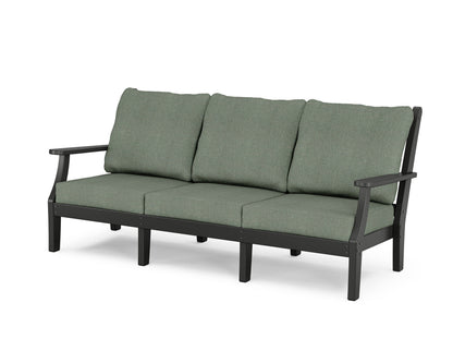 Country Living Wovendale Deep Seating Sofa in Black / Cast Sage