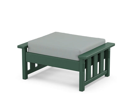 Martha Stewart by POLYWOOD® Acadia Deep Seating Ottoman in Green / Spa