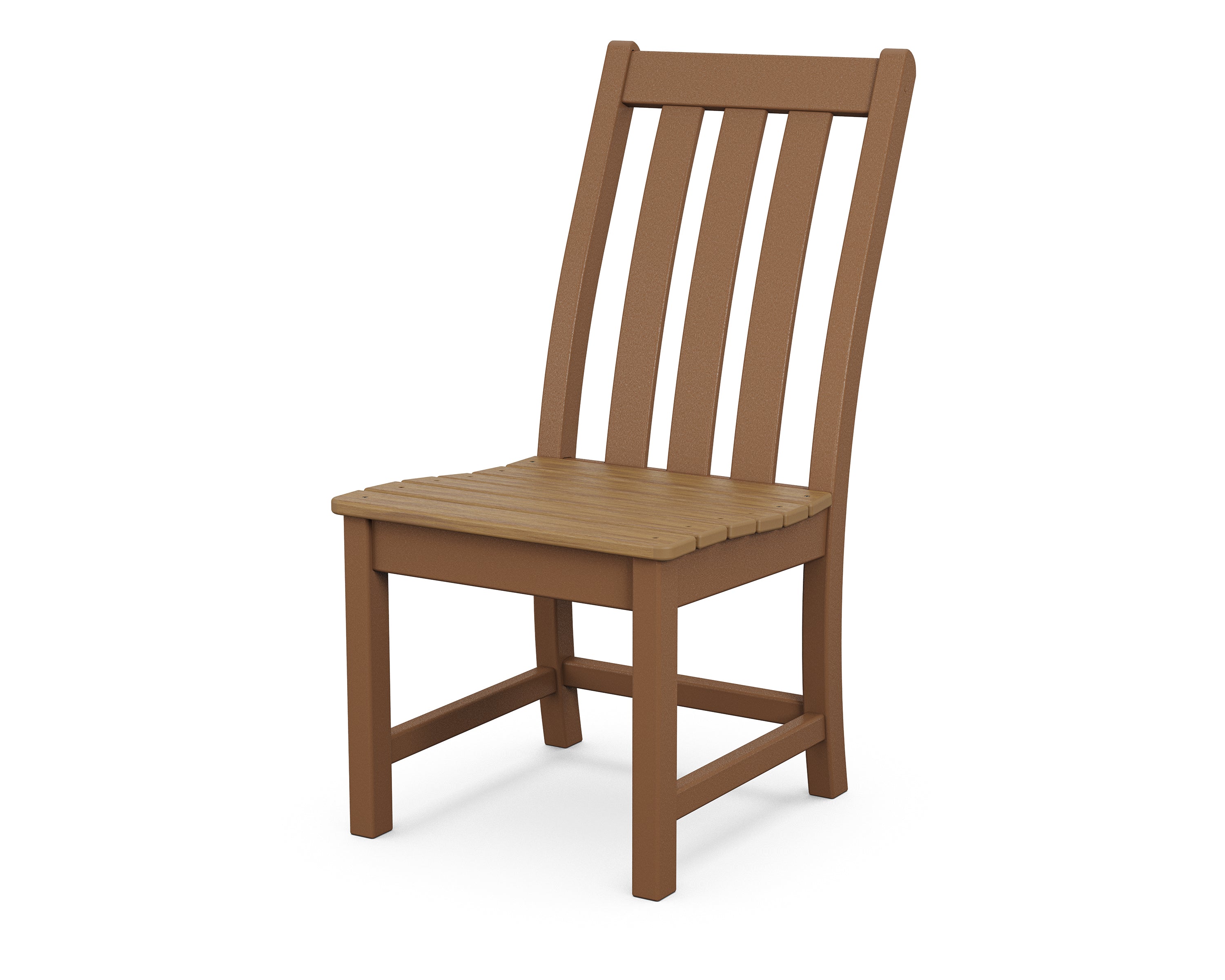 POLYWOOD® Vineyard Dining Side Chair in Teak / Natural