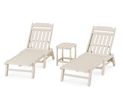 Country Living Cottage 3-Piece Chaise Set in Sand