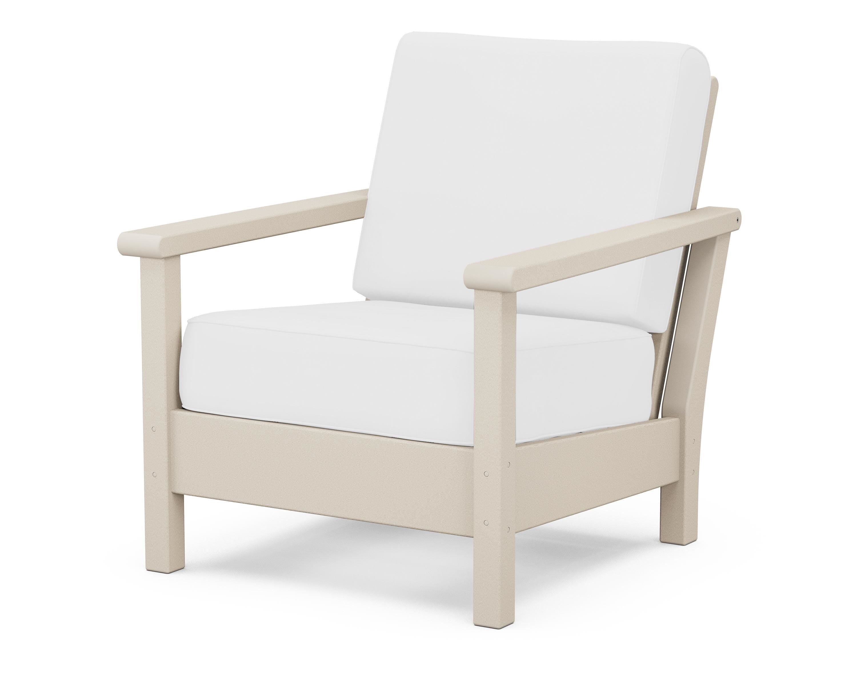 POLYWOOD® Harbour Deep Seating Chair in Sand / Natural