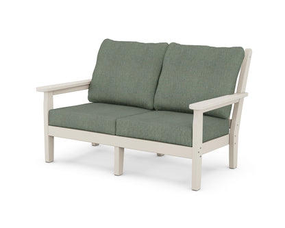 POLYWOOD® Chippendale Deep Seating Loveseat in Sand / Cast Sage