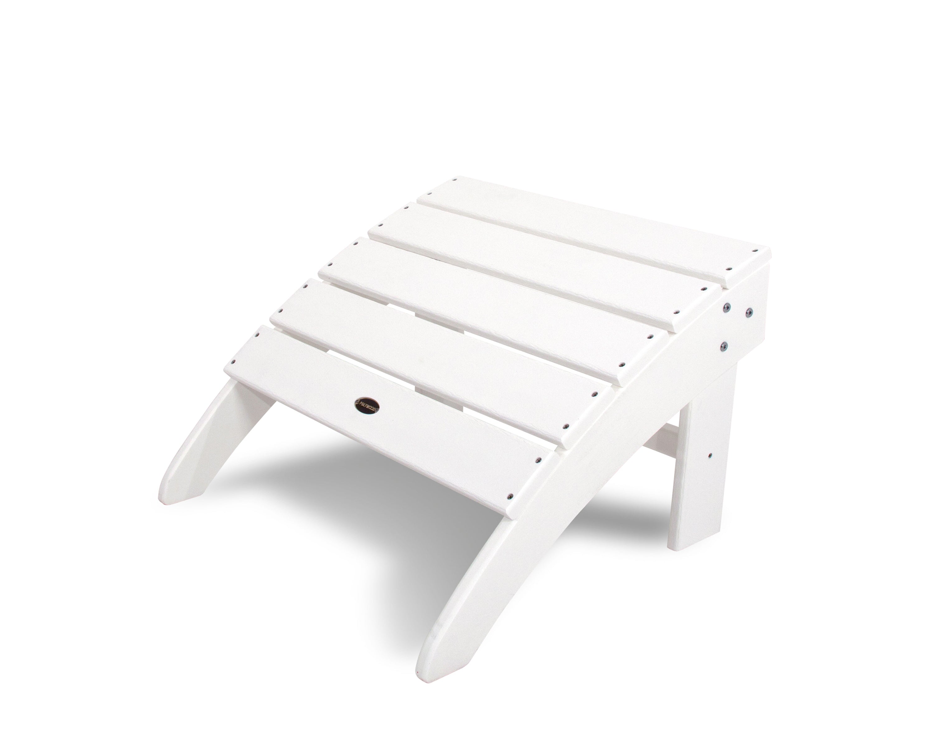 POLYWOOD® South Beach Adirondack Ottoman in White