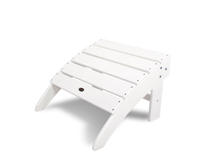 POLYWOOD® South Beach Adirondack Ottoman in White