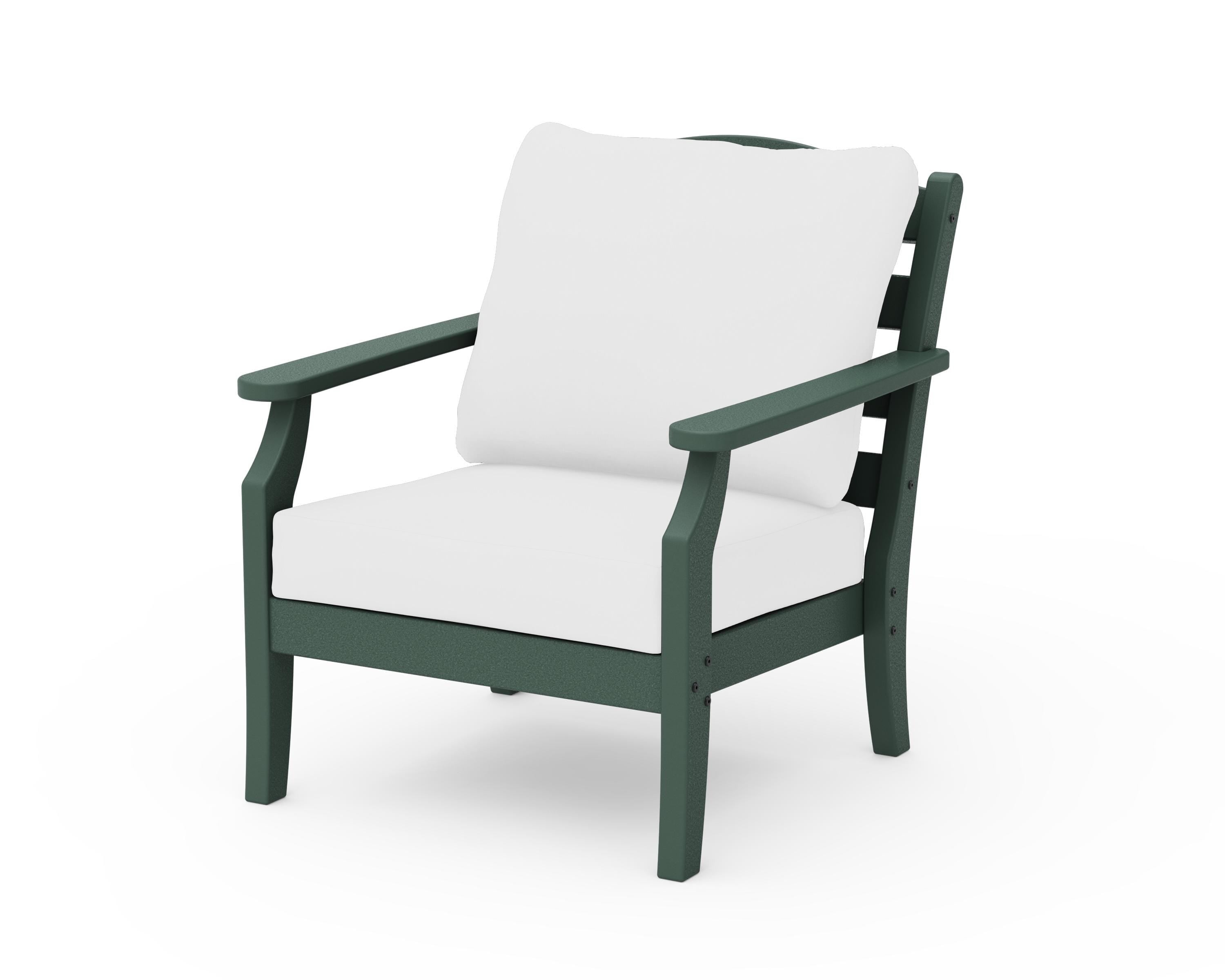 Draper James™ by  POLYWOOD® Savannah Deep Seating Chair in Green / Natural