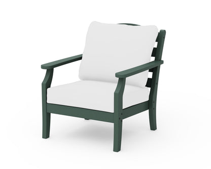 Draper James™ by  POLYWOOD® Savannah Deep Seating Chair in Green / Natural