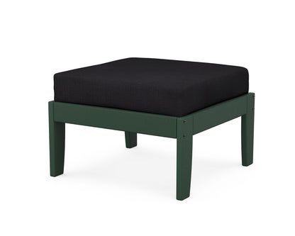 Unbranded Modular Ottoman - Classic in Green / Midnight Linen