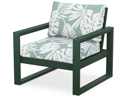 POLYWOOD® EDGE Club Chair in Green / Leaf Glacier Spa