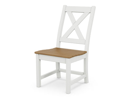 POLYWOOD® Braxton Dining Side Chair in White / Natural