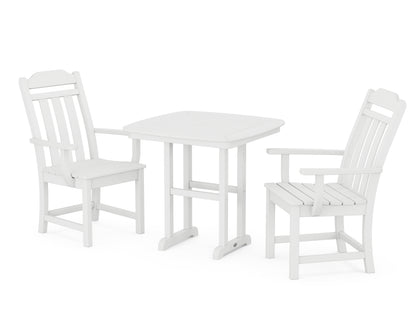 Country Living Cottage 3-Piece Dining Set in White