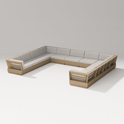 PW Designer Series Elevate Large U-Shaped Sectional in Vintage Sahara / Cast Ash