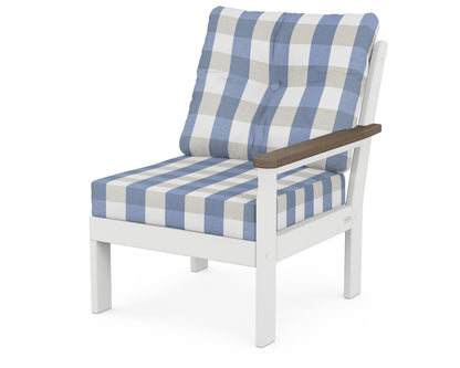 Vineyard Modular Right Arm Chair - White