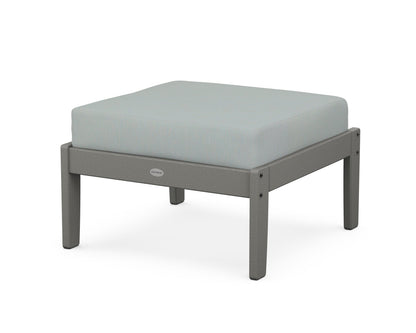 POLYWOOD® Braxton Deep Seating Ottoman in Slate Grey / Spa