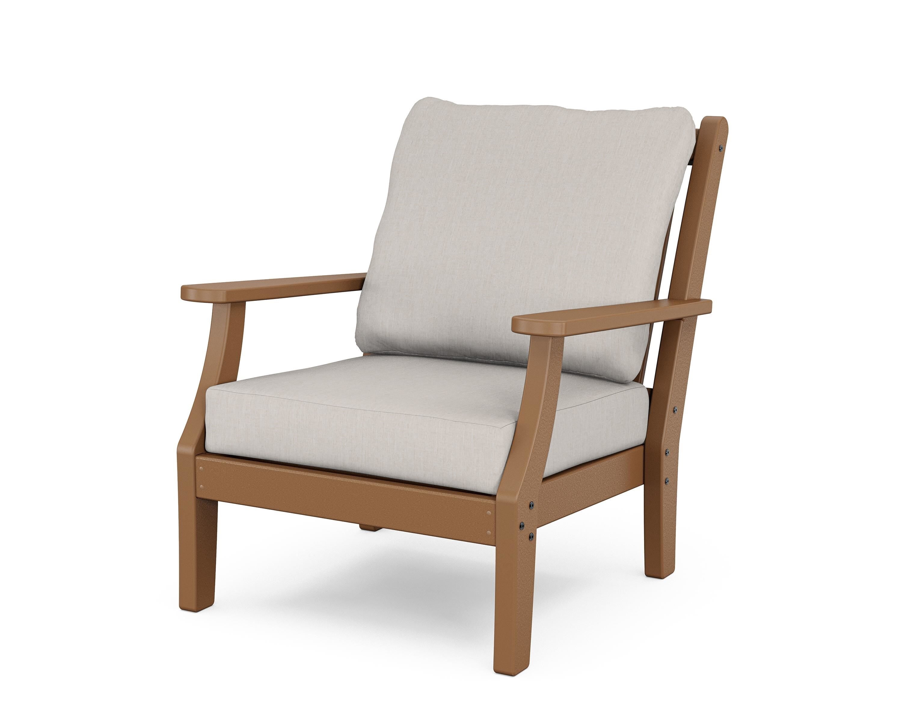 Country Living Wovendale Deep Seating Chair in Teak / Cast Ash