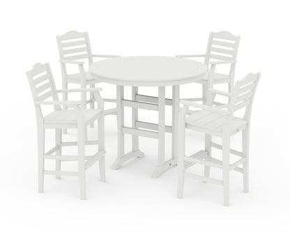 Draper James™ by  POLYWOOD® Savannah 5-Piece Round Bar Set in White