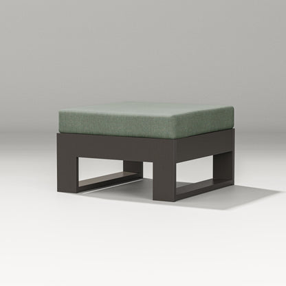 PW Designer Series Latitude Lounge Ottoman in Vintage Coffee / Cast Sage