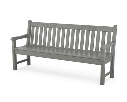 POLYWOOD® 72" Buddy Bench in Slate Grey