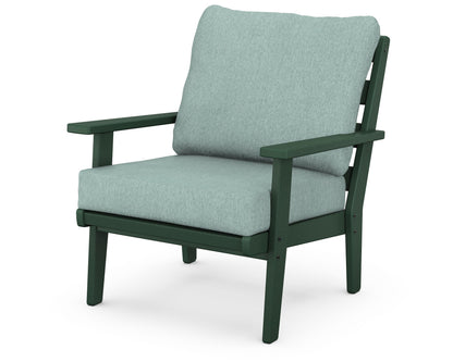 POLYWOOD® Grant Park Deep Seating Chair in Green / Glacier Spa