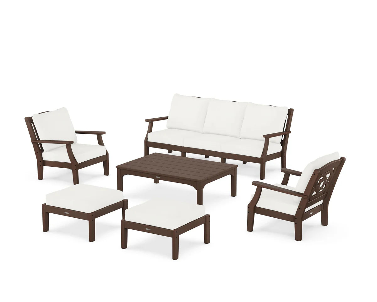 Chinoiserie 6-Piece Lounge Sofa Set