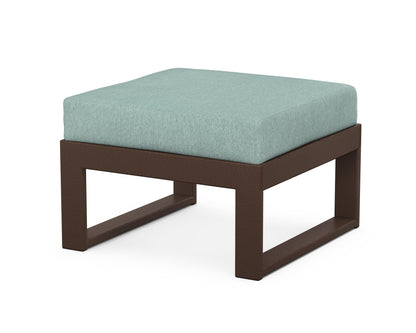 Unbranded Modular Ottoman - Modern in Mahogany / Glacier Spa