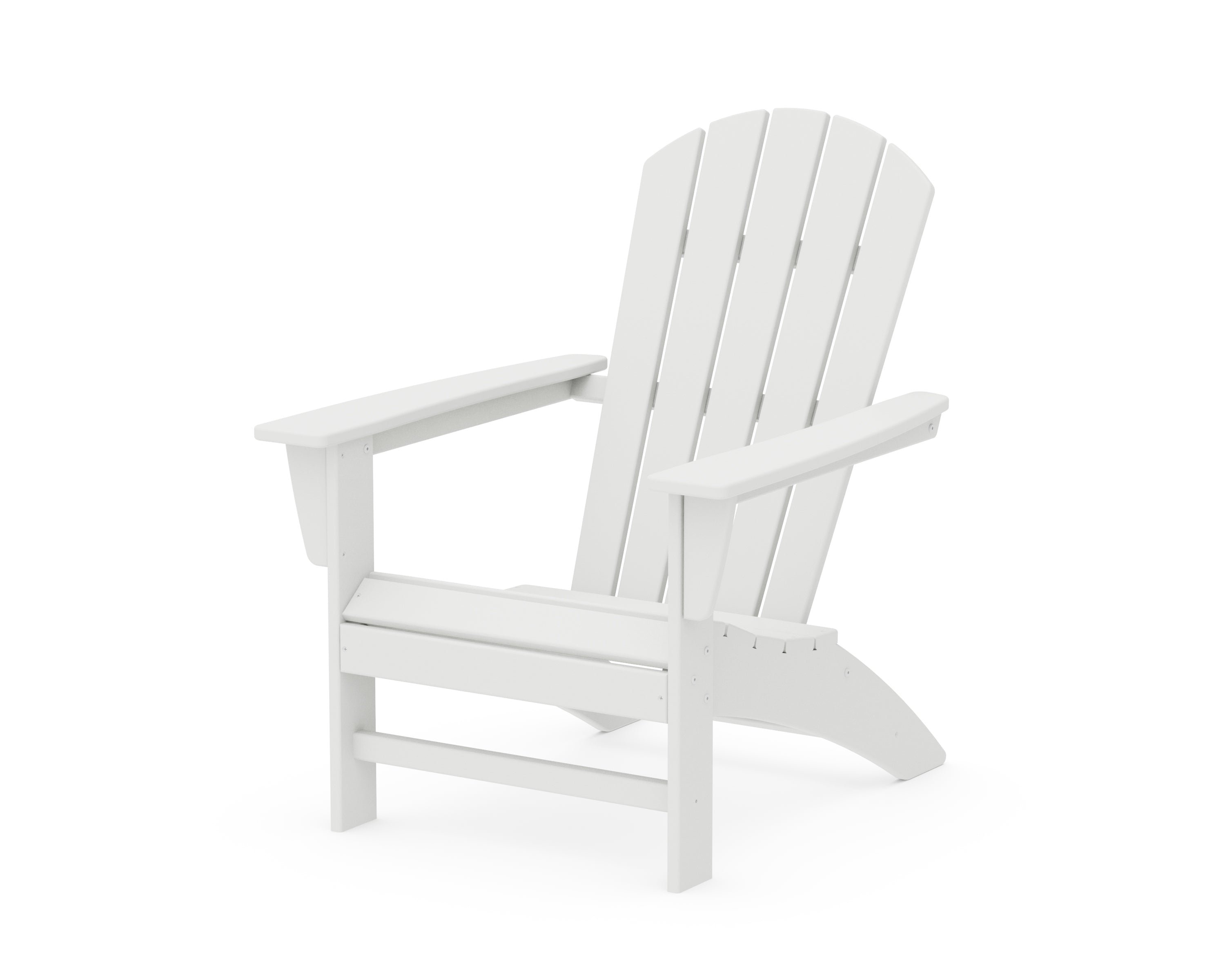 POLYWOOD® Nautical Adirondack Chair in White