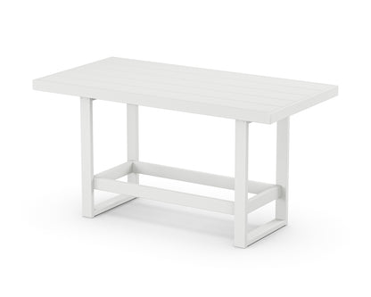 POLYWOOD® EDGE 40" x 78" Bar Table in White
