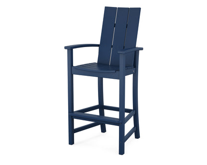 POLYWOOD® Modern Adirondack Bar Chair in Navy