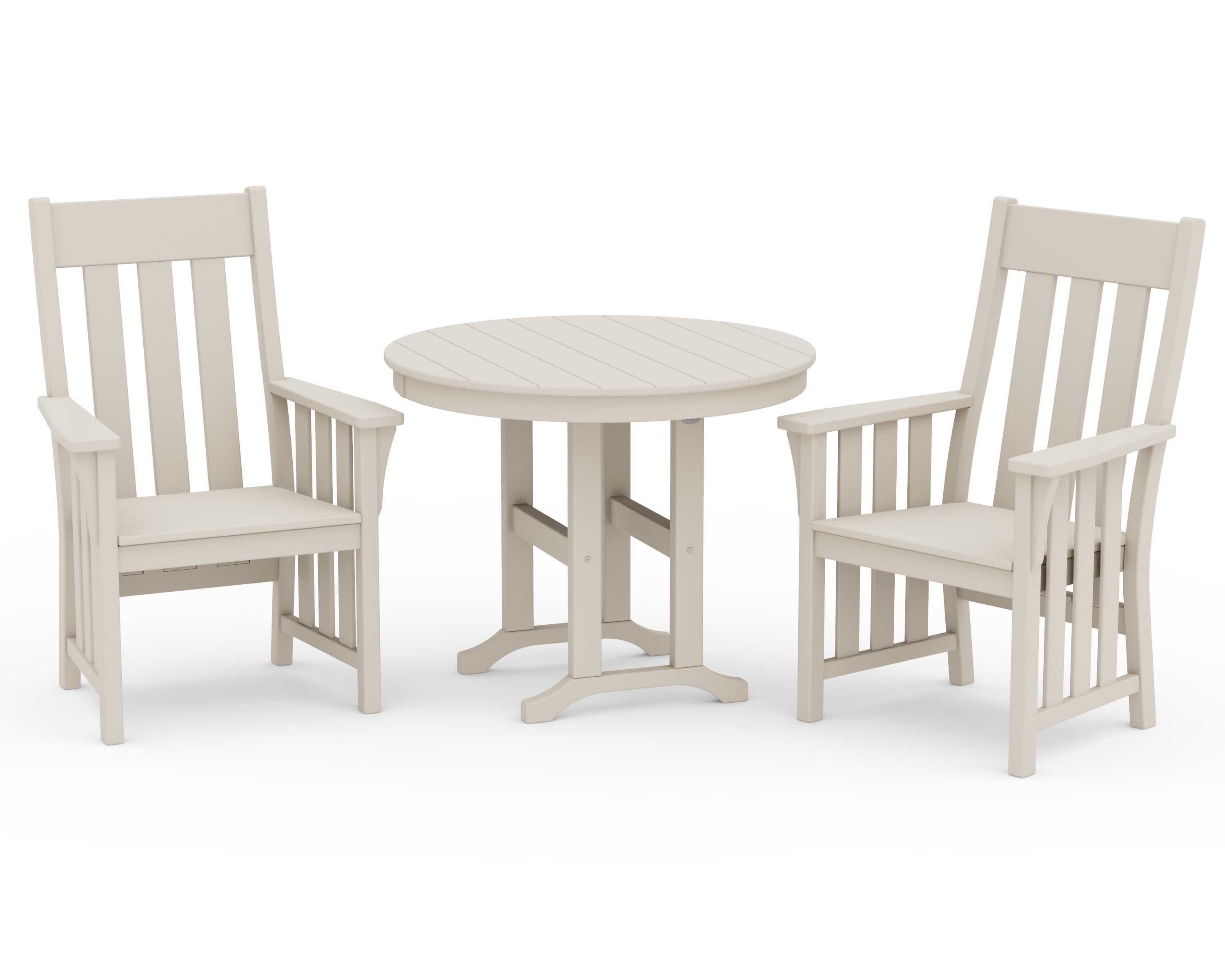 Martha Stewart by POLYWOOD® Acadia 3-Piece Farmhouse Dining Set in Sand