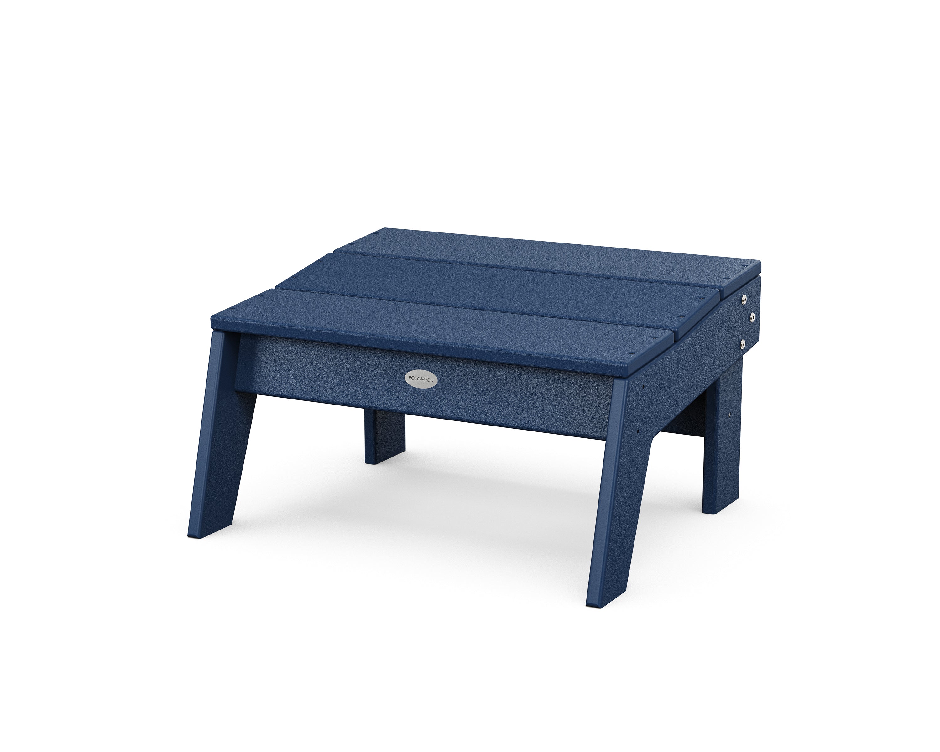 POLYWOOD® Modern Studio Oversized Ottoman in Navy