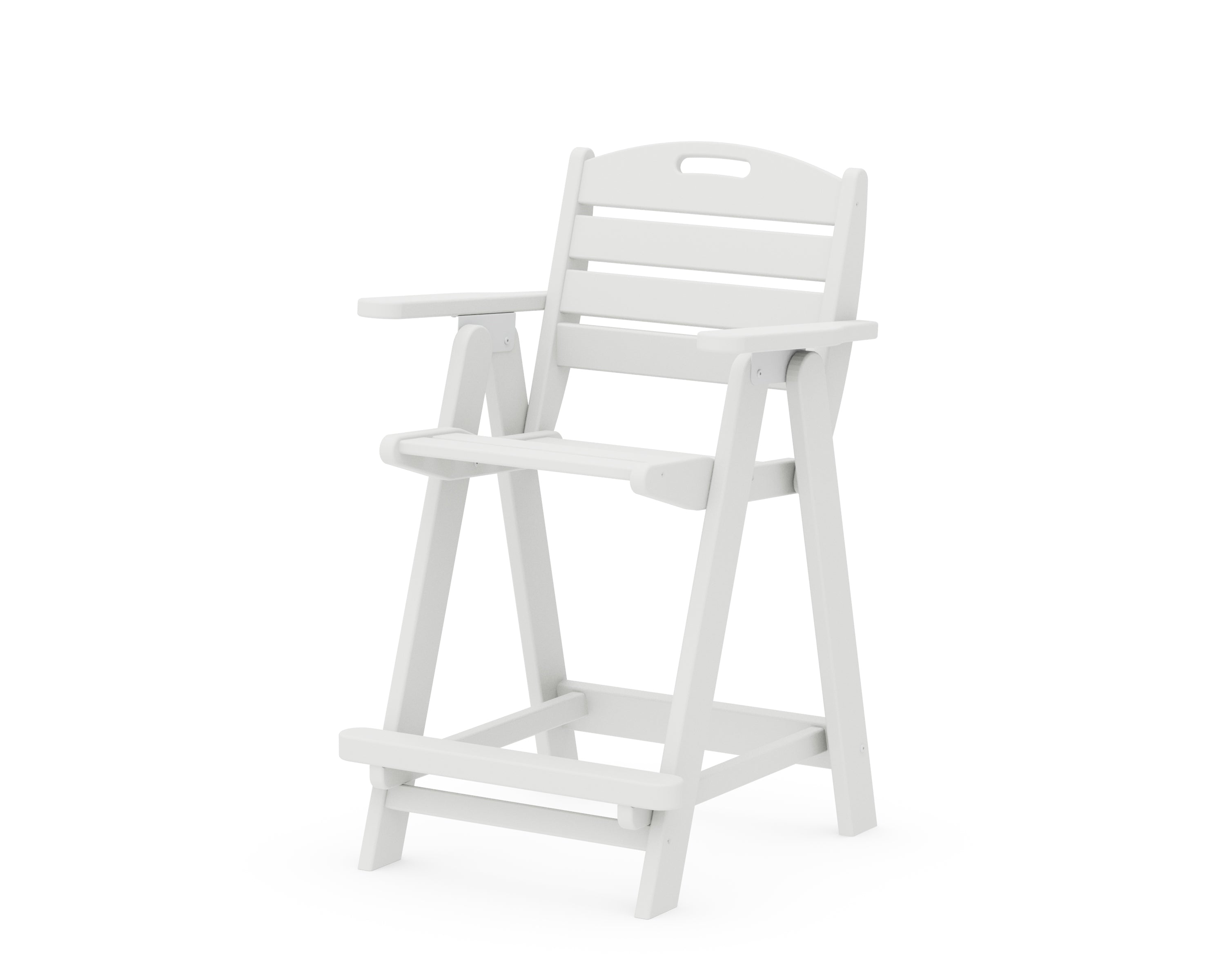 POLYWOOD® Nautical Counter Chair in White