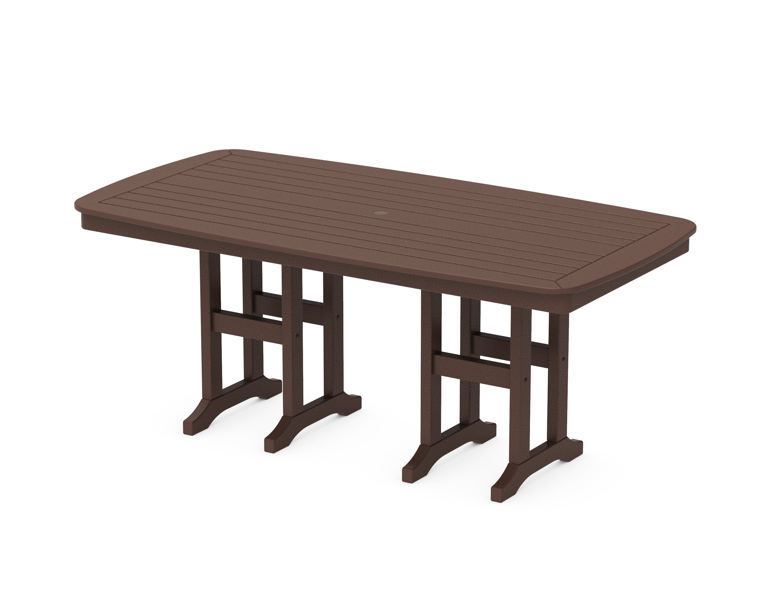 POLYWOOD® Nautical 37" x 72" Dining Table in Mahogany