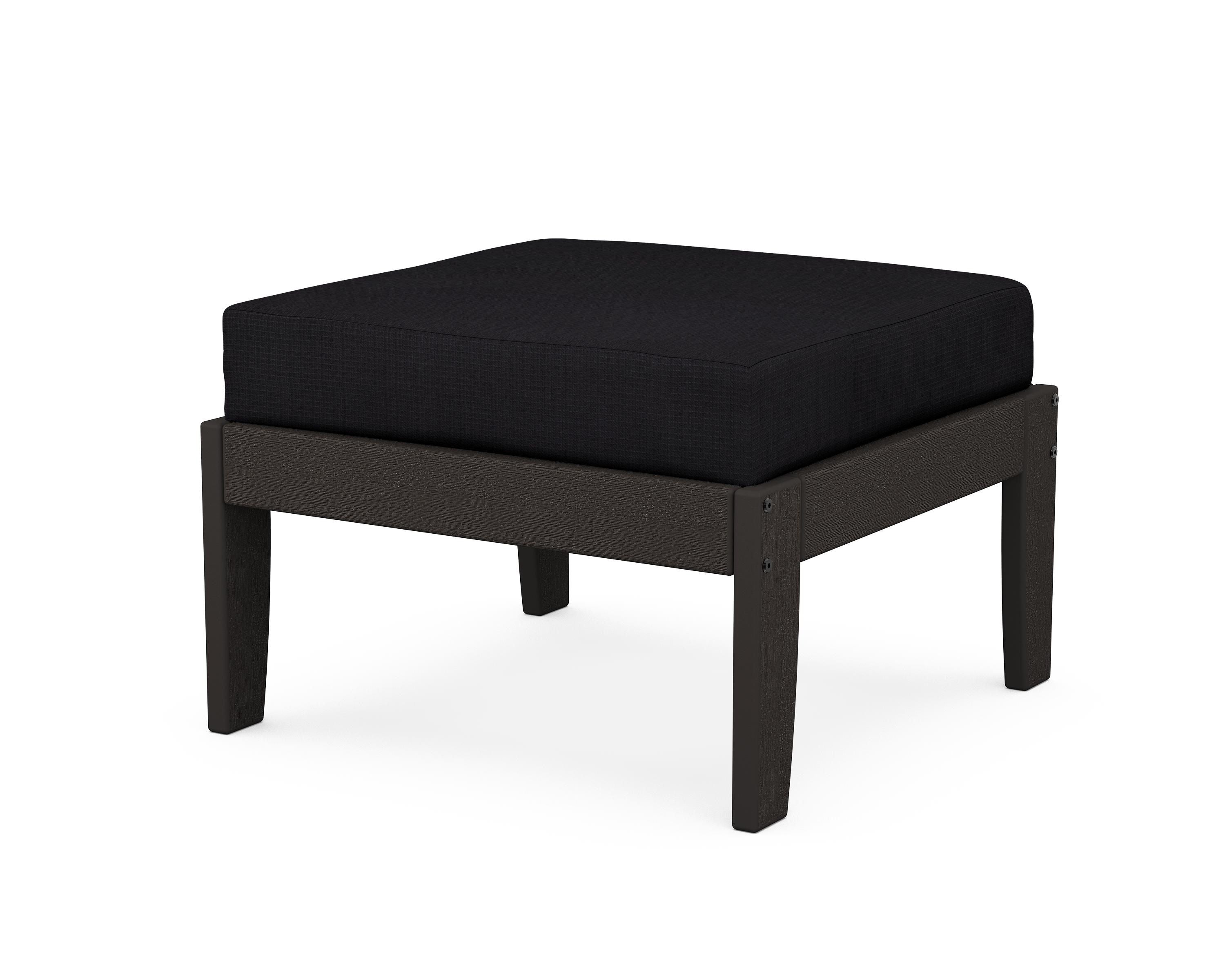Unbranded Modular Ottoman - Classic in Vintage Coffee / Midnight Linen