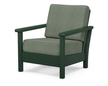 POLYWOOD® Harbour Deep Seating Chair in Green / Cast Sage