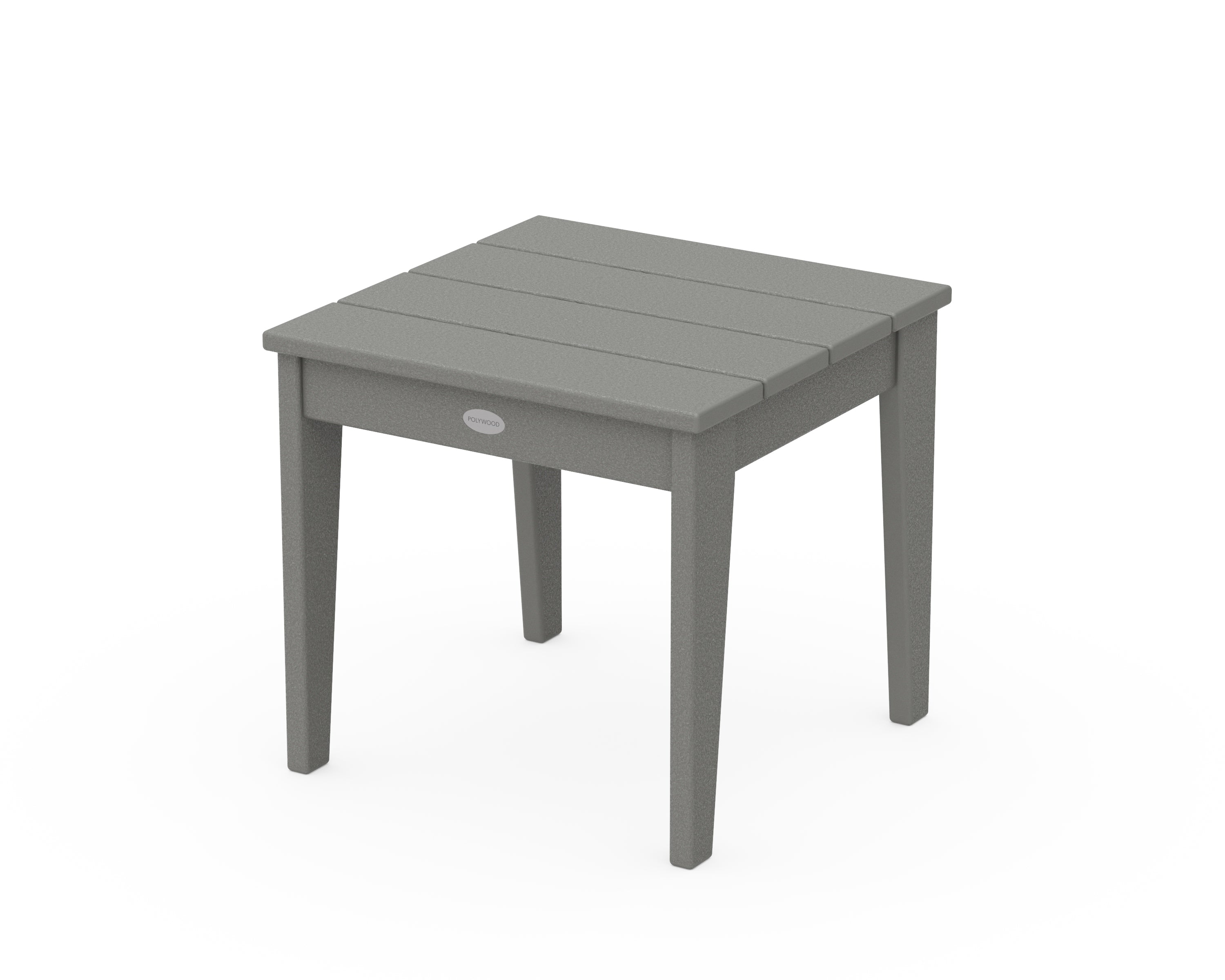 POLYWOOD® Newport 18" Side Table in Slate Grey