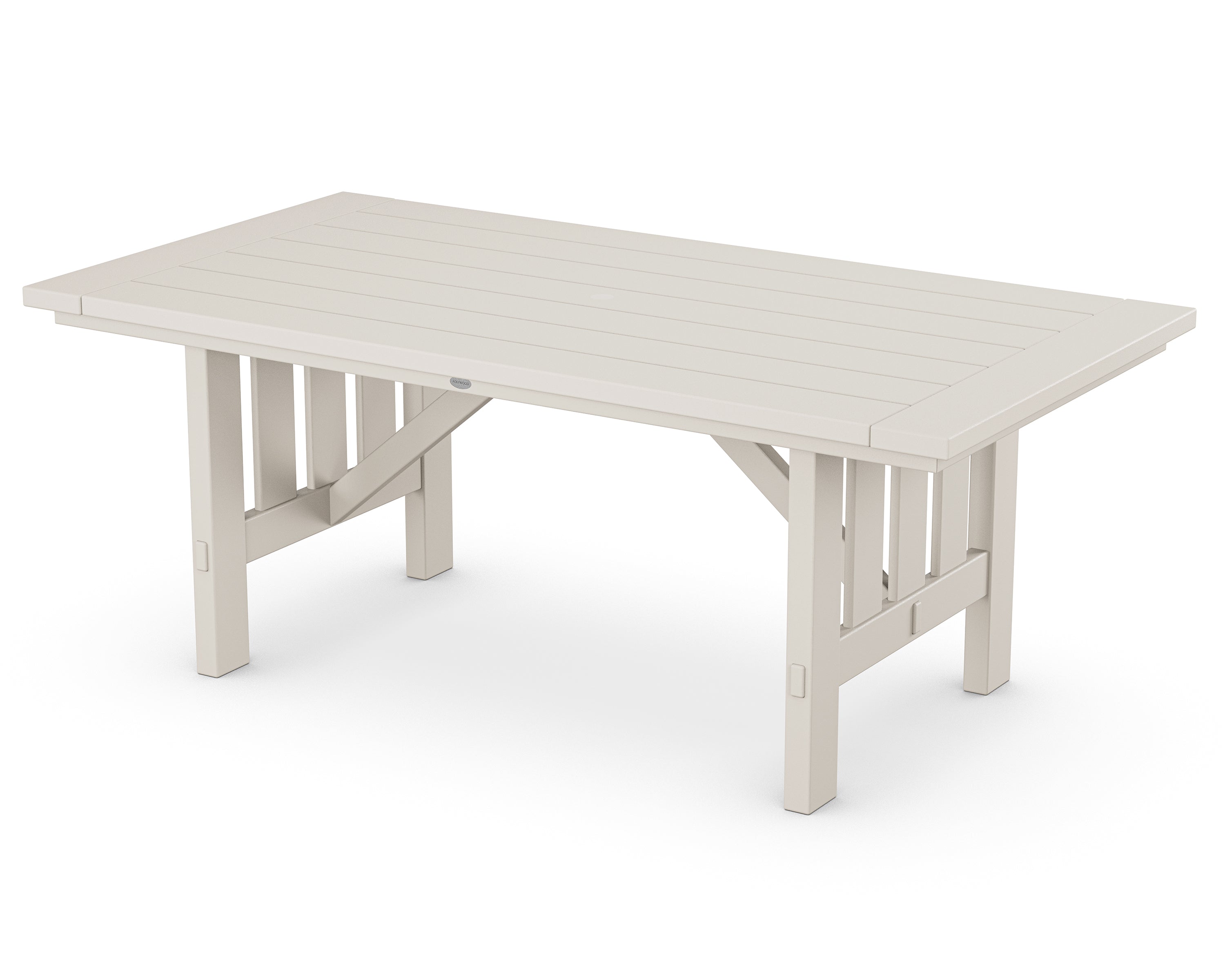 POLYWOOD® Mission 39" x 75" Dining Table in Sand