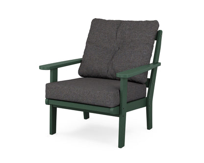 POLYWOOD® Mission Deep Seating Chair in Green / Ash Charcoal