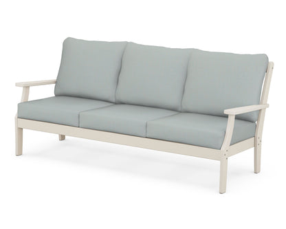 POLYWOOD® Braxton Deep Seating Sofa in Sand / Spa