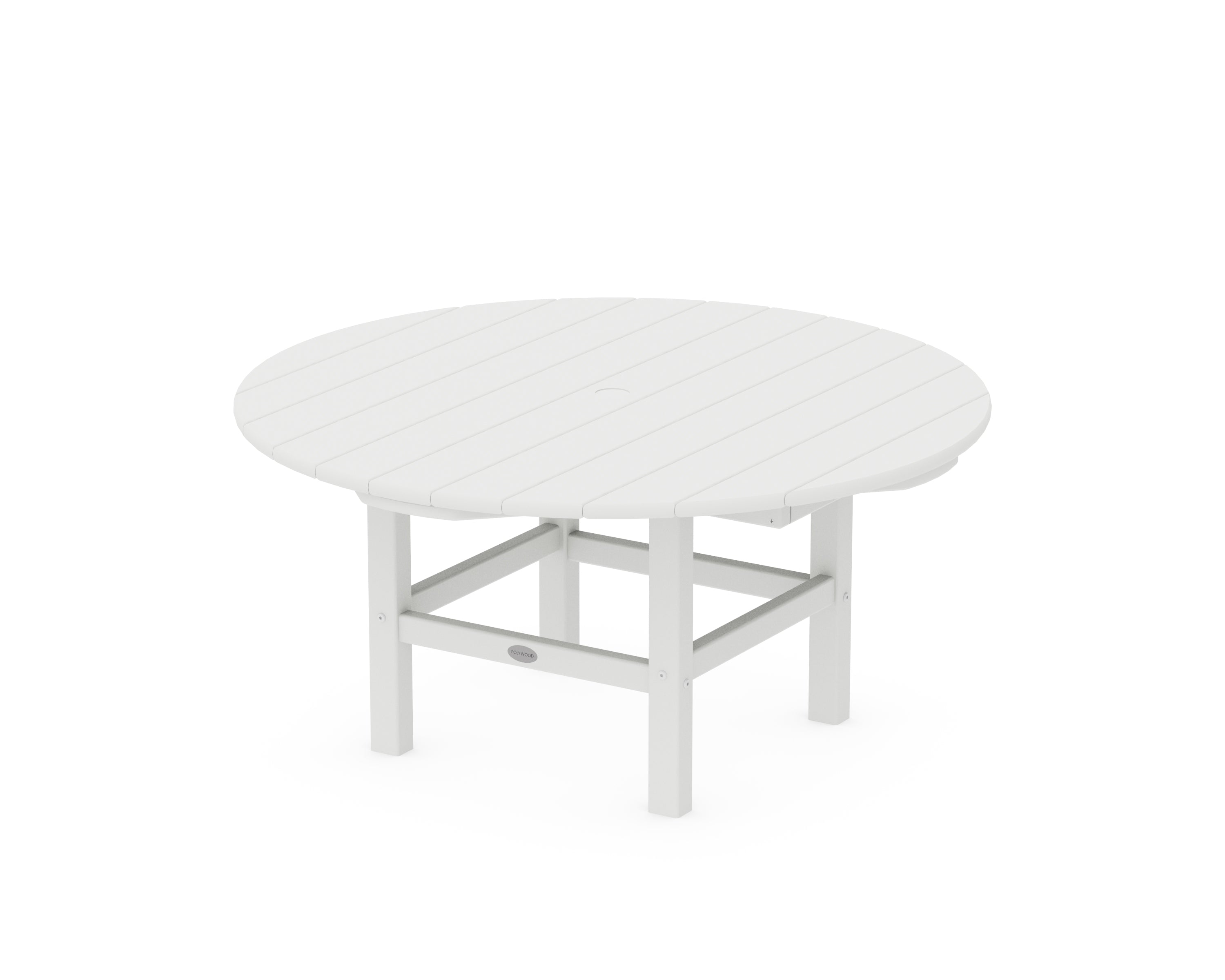 POLYWOOD® Round 37" Conversation Table in White