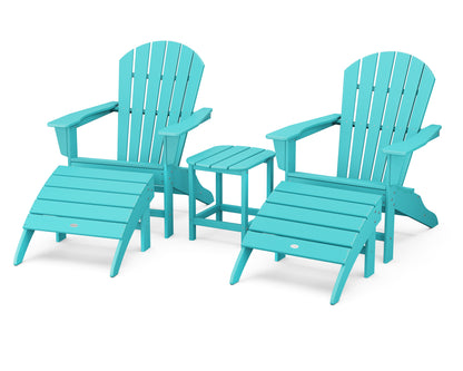 POLYWOOD® South Beach Adirondack 5-Piece Set in Aruba