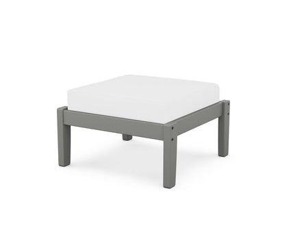 Unbranded Deep Seating Ottoman in Slate Grey / Natural