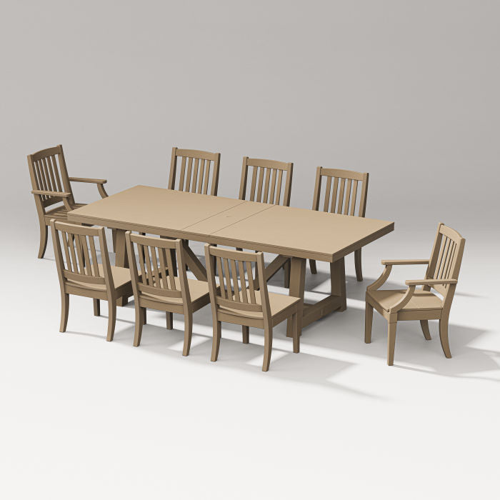 Estate 9-piece A-frame Table Dining Set