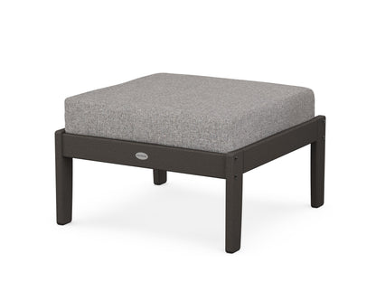 POLYWOOD® Braxton Deep Seating Ottoman in Vintage Coffee / Grey Mist