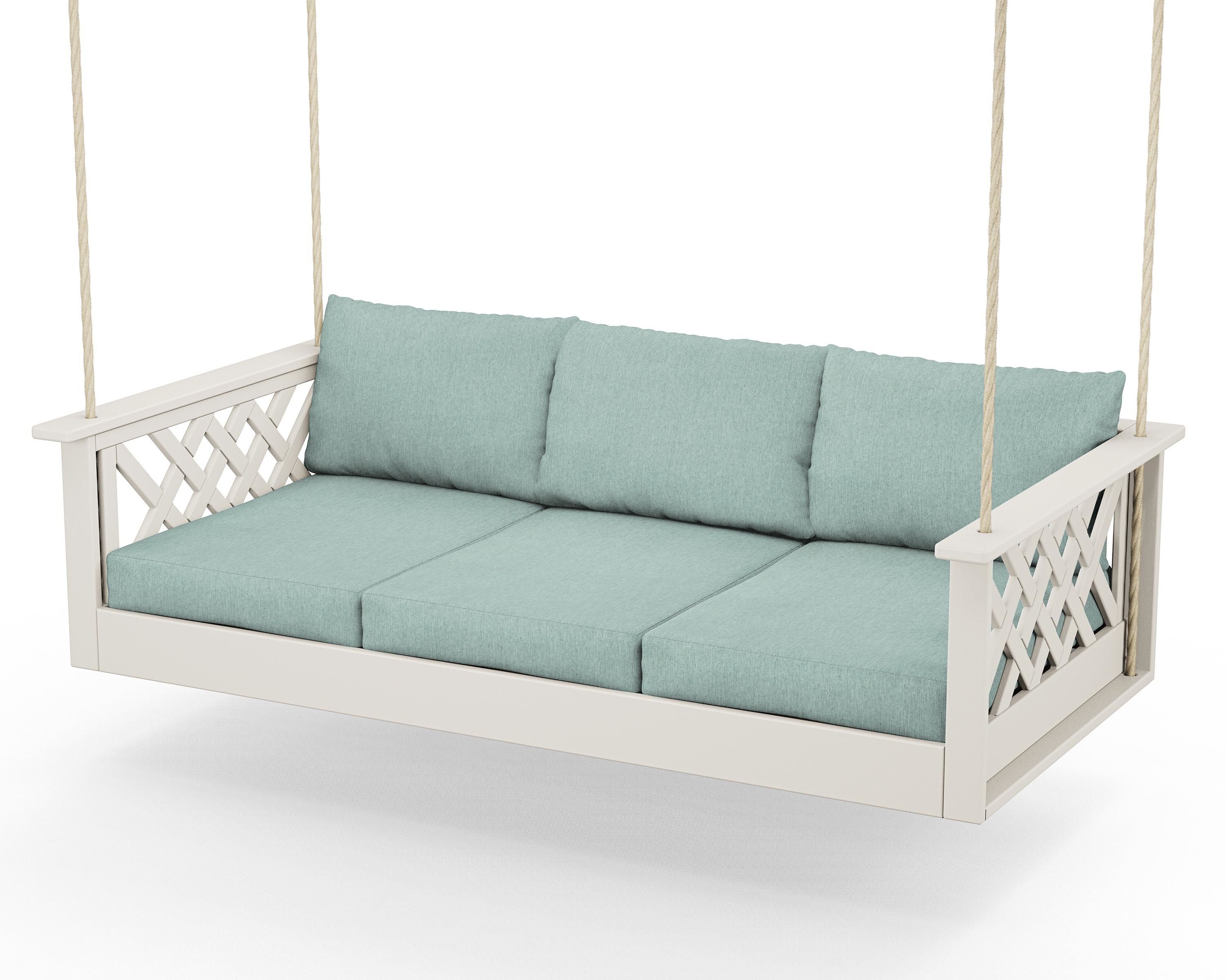 Country Living Wovendale Daybed Swing in Sand / Glacier Spa